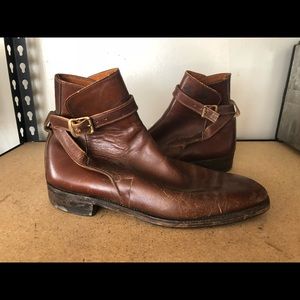 Vintage leather booties